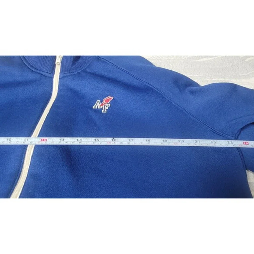 Abercrombie & Fitch Muscle Track Jacket Men’s Medium – Blue Full Zip Winged Foot